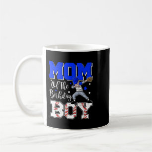 Mummy Of The Birthday Boy Baseball Softball Mother Coffee Mug