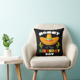 Mummy Of The Birthday Boy Cinco de Mayo Cushion