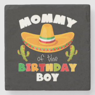 Mummy Of The Birthday Boy Cinco de Mayo Stone Coaster