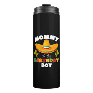 Mummy Of The Birthday Boy Cinco de Mayo Thermal Tumbler