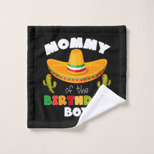 Mummy Of The Birthday Boy Cinco de Mayo Wash Cloth