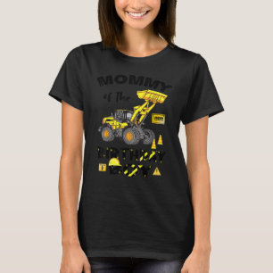 Mummy Of The Birthday Boy Construction Birthday Ye T-Shirt