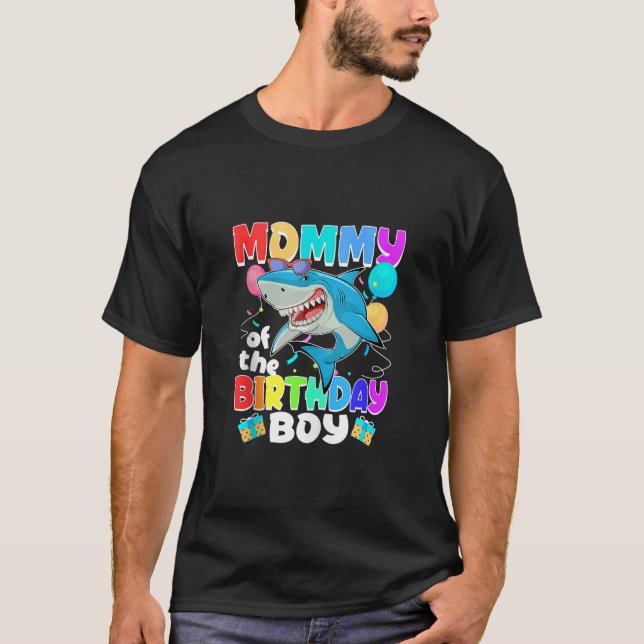 Mummy of the Birthday Boy Family Matching Party Sh T-Shirt (Front)