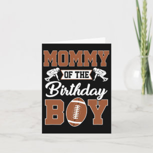 Mummy Of The Birthday Boy Football Party Family Ma Card
