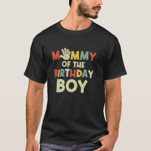 Mummy Of The Birthday Boy Hi Five 5 Year Old Bday T-Shirt