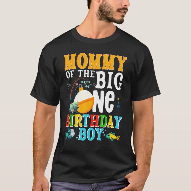 Mummy Of The Birthday Boy O Fish Ally One Birthday T-Shirt (Front)