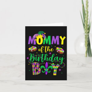 Mummy Of The Birthday Boy Shirt Mardi Gras Mummy M Card