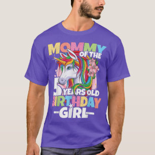 Mummy of the birthday girl - 5th birthday daughter T-Shirt