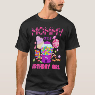 Mummy Of The Birthday  Girl Candyland Candy Birthd T-Shirt