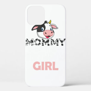 Mummy Of The Birthday Girl Cows Farm Cow Mum. Perf iPhone 12 Case