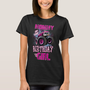 Mummy of The Birthday Girl Monster Truck Mama 1st T-Shirt