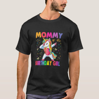 Mummy Of The Birthday-Girl Mother Unicorn Birthday T-Shirt