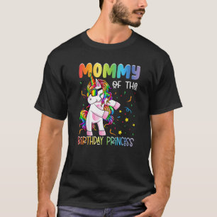 Mummy of the Birthday Princess Girl Flossing Unic T-Shirt