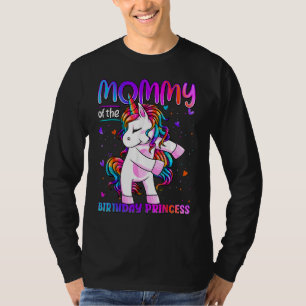 Mummy Of The Birthday Princess Girl Flossing Unico T-Shirt