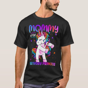 Mummy Of The Birthday Princess Girl Flossing Unico T-Shirt