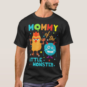 Mummy Of The Little Monster Birthday Family Monste T-Shirt
