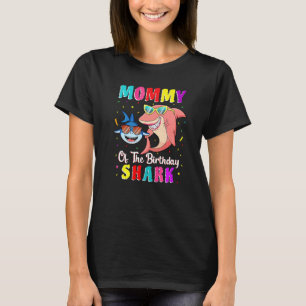 Mummy Of The Shark Birthday Family Matching Birthd T-Shirt