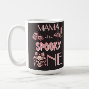 Mummy of the Spooky One Pinkoween Skull & Bat Coffee Mug