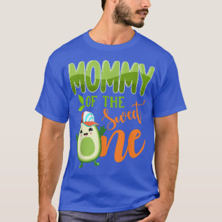 Mummy of the Sweet One 1st Birthday Avocado Boy Fi T-Shirt