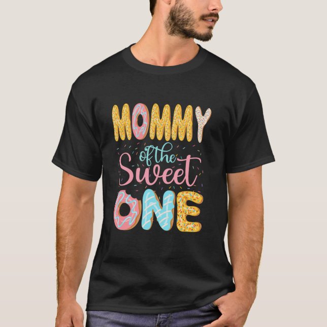 Mummy of the Sweet One Mum Doughnuts Family Matchi T-Shirt (Front)