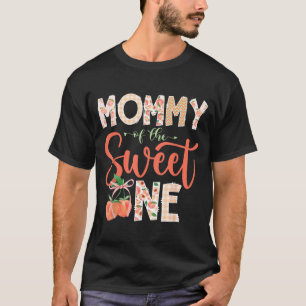 Mummy of The Sweet One Peach 1st Birthday Girl T-Shirt