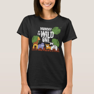 Mummy of the WILD ONE Safari First Birthday Party T-Shirt