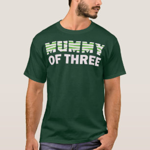 Mummy Of Three Funny Halloween  For Mom 5983 T-Shirt