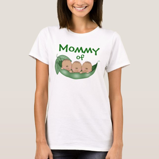 Mummy of Triplet Boys with Dark Skin T-Shirt (Front)