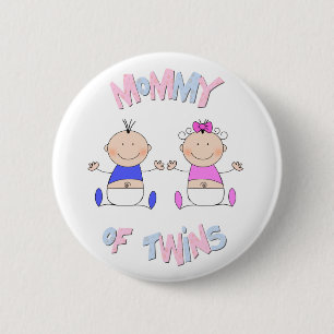 Mummy of Twins 6 Cm Round Badge