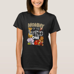 Mummy Of Wild One Zoo Birthday Safari Jungle Anima T-Shirt