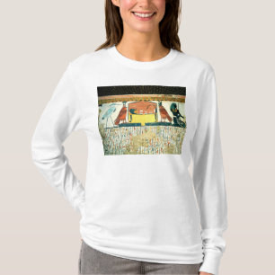 Mummy on a funeral bed with various divinities T-Shirt