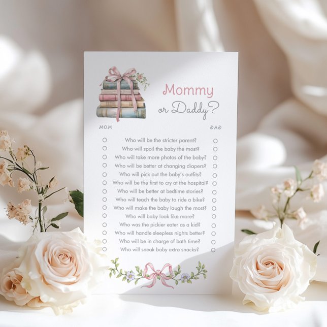 Mummy or daddy Pink Bow wildflower Storybook game (Creator Uploaded)