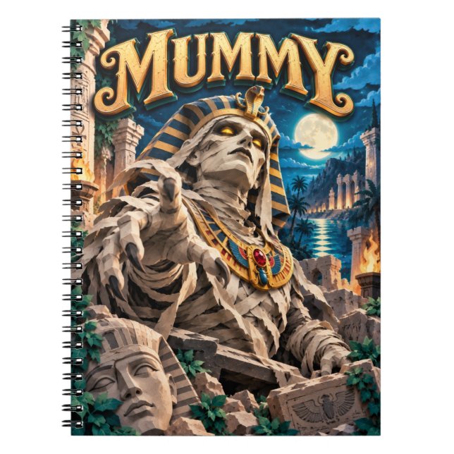 Mummy, Paper Cut Monster Notebook (Front)