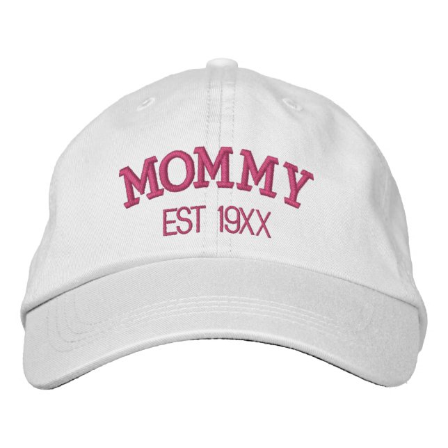 Mummy Personalised Mother's Day Gift Custom Text Embroidered Hat (Front)