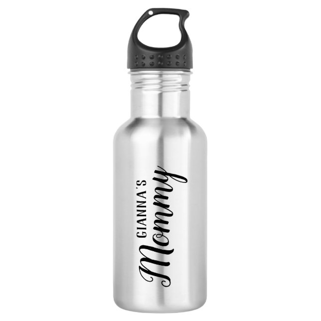 Mummy Personalised Stainless Steel Water Bottle (Front)