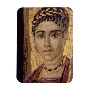 Mummy Portrait of a Woman, from Fayum, Romano-Egyp Magnet