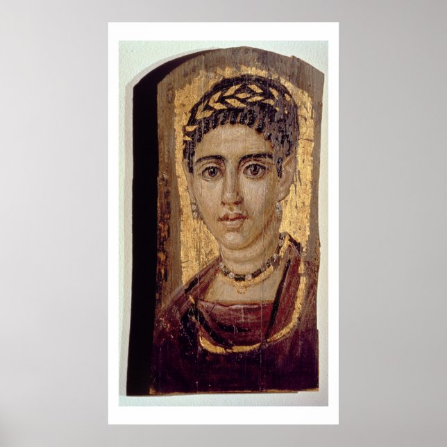 Mummy Portrait of a Woman, from Fayum, Romano-Egyp Poster (Front)