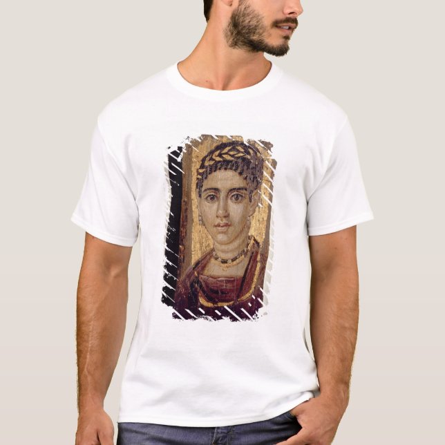 Mummy Portrait of a Woman, from Fayum, Romano-Egyp T-Shirt (Front)