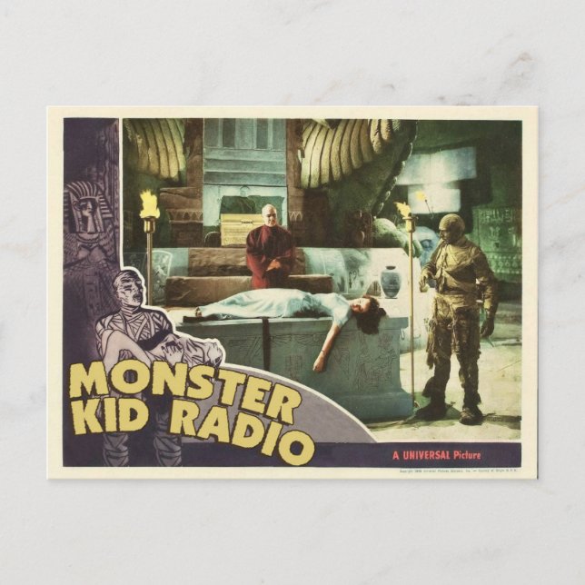 Mummy Postcard from Monster Kid Radio (Front)