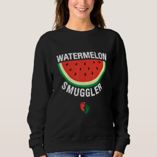 Mummy Pregnant Mum Watermelon Smuggler Mother's D Sweatshirt