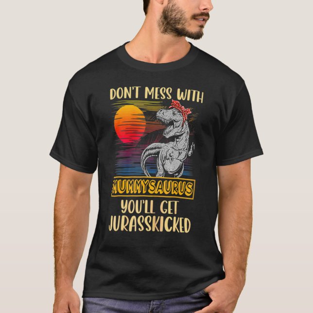 Mummy Rex Dinosaurs  Mummy Saurus T-Shirt (Front)