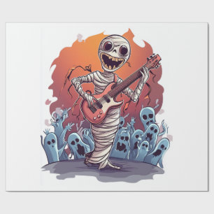 Mummy Rock Star Wrapping Paper