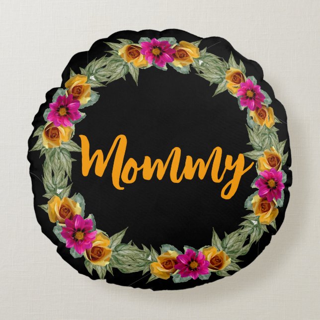 mummy Round Pillow (Front)