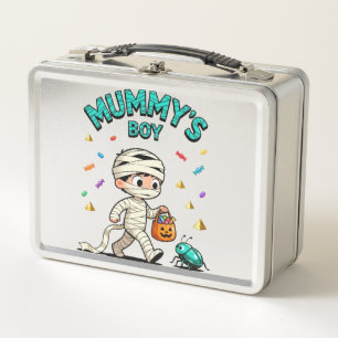 🎃 Mummy’s Boy Halloween Fun Metal Lunch Box