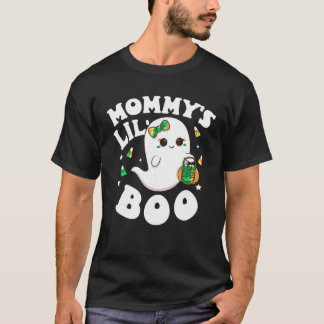 Mummy s Lil Boo Baby Girls Toddler Halloween Cute  T-Shirt