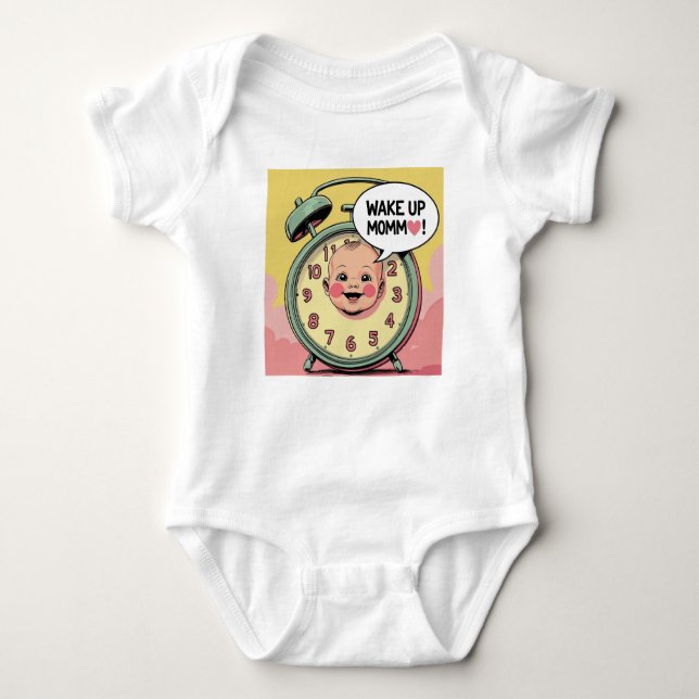Mummy’s Little Alarm Clock Baby Bodysuit (Front)