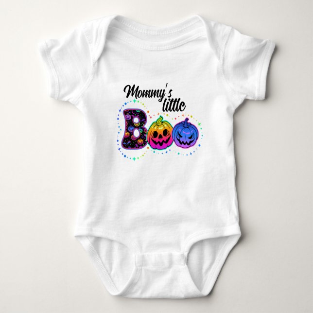 “Mummy’s Little Boo” Baby Bodysuit (Front)