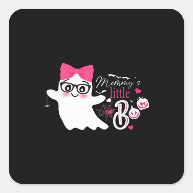 Mummy’s Little Boo Halloween  Square Sticker (Front)