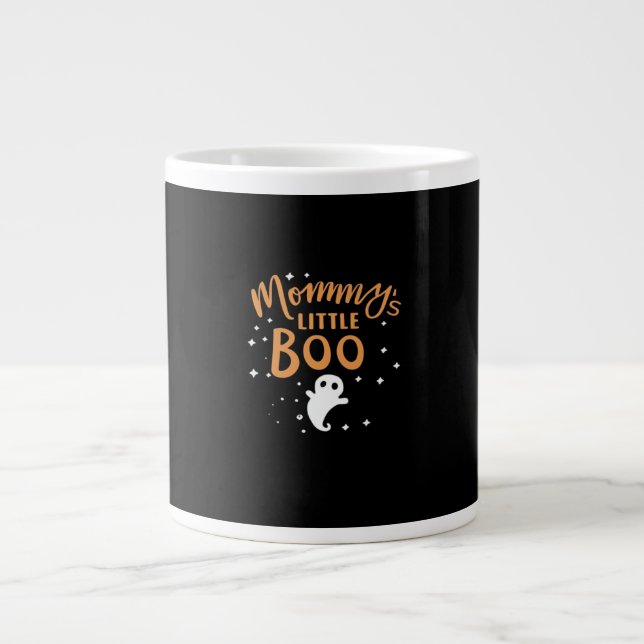 Mummy’s Little Boo - Happy Halloween Large Coffee Mug (Front)