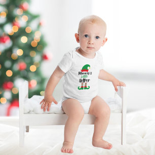 Mummy’s Little Helper Christmas Elf Baby Bodysuit